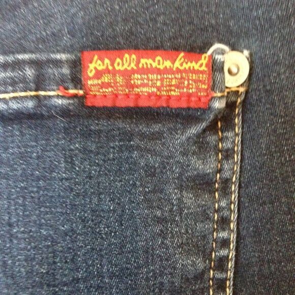 7 For All Mankind The Skinny Jeans Style U0150757S Rise 8" Size 26 - Picture 3 of 6